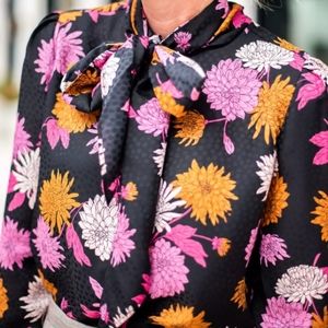 Ann Taylor neck-tie blouse, size XL